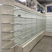 Стеллажи из лдсп из метала и законного 10мм стекла, в Ставрополе