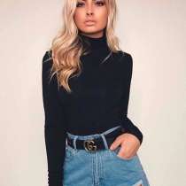 Водолазка новая Diane von Funstenberg M/S 46 42 44 чёрная Ви, в Москве