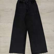Чёрные широкие джинсы ZARA. Размер 152, в Челябинске