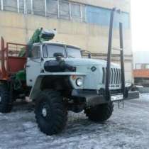 Лесовоз Урал 43204 с манипулятором Атлант, в г.Караганда