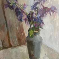 этюд с колокольчиками, холст, масло, 40*50 см, в Санкт-Петербурге