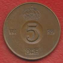 Швеция 5 эре 1957 г. TS, в Орле