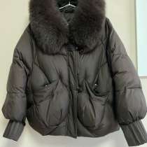 Зимний пуховик с мехом лисы 42-44 Thinsulate, в Стерлитамаке