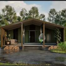Каркасно-Модульный дом 67 м2 проект Barn 60, в Санкт-Петербурге