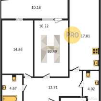 2-к квартира, 80 м², 10/21 эт, в Ростове-на-Дону